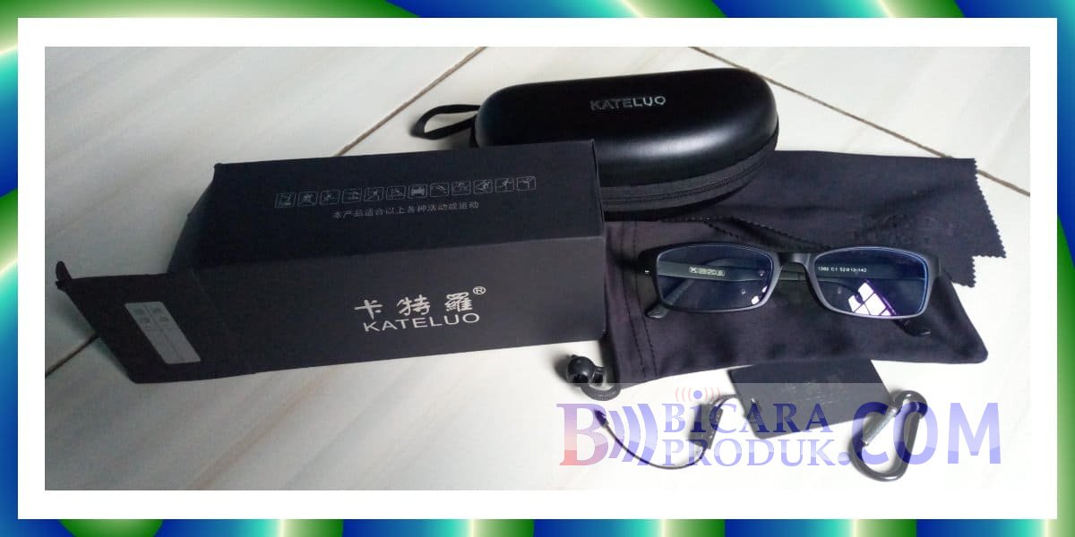 review kacamata kateluo 1302 dan 9219