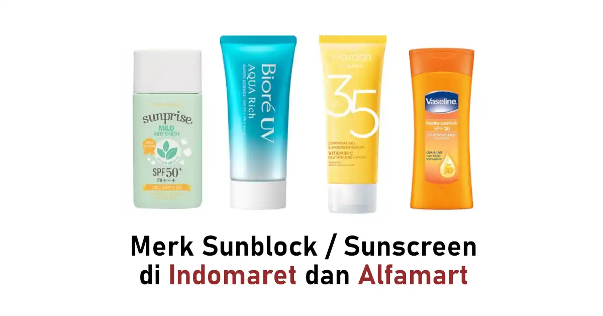 sunscreen di indomaret