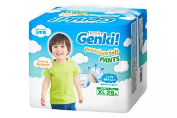 diaper Nepia Genki Premium Soft Pants