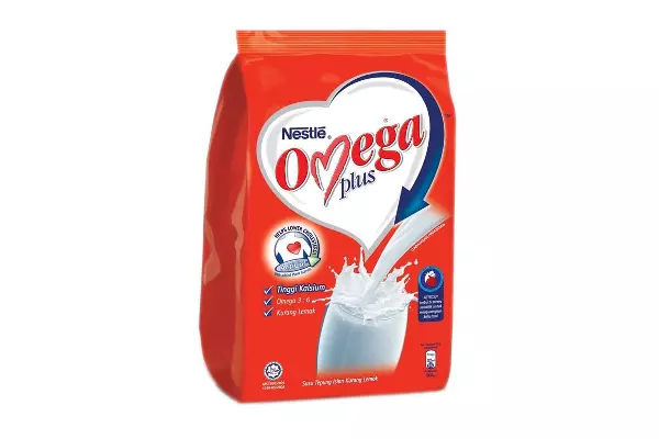 susu rendah lemak Nestle Omega Plus