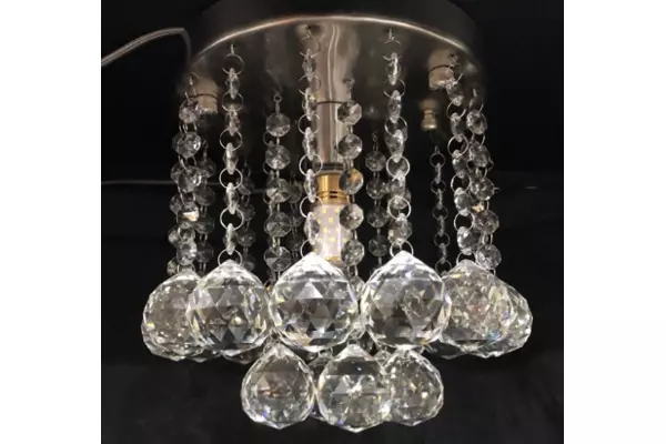 lampu hias kristal plafon