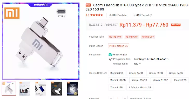 Xiaomi-Flash-OTG-Tipe-c-2TB