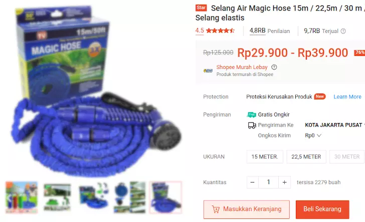 promo selang magic hose