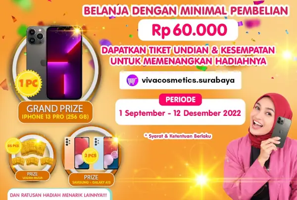 Pengundian hadiah kosmetik Viva