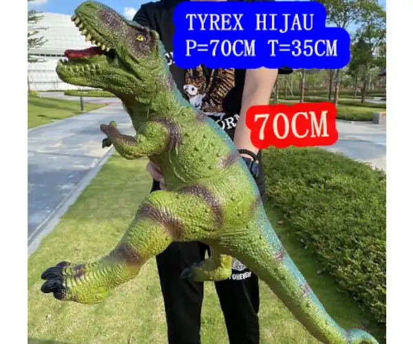 Mainan dinosaurus besar 70 cm.