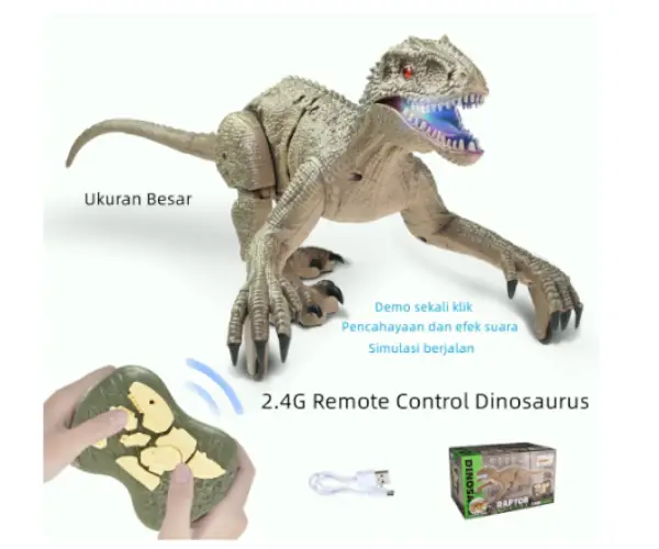 mainan dinosaurus remot control