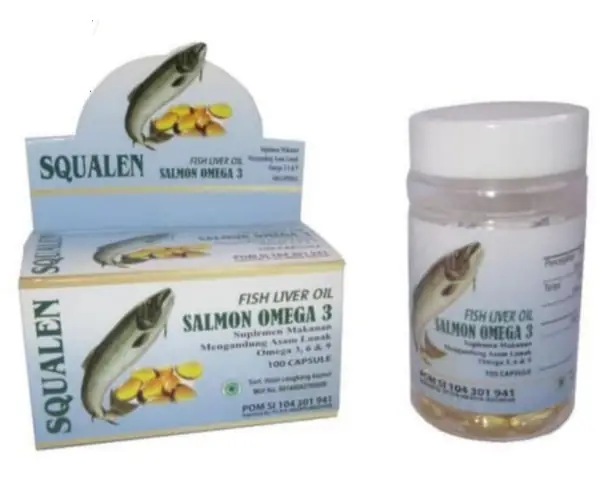 Minyak hati ikan Squalene Salmon Omega 3