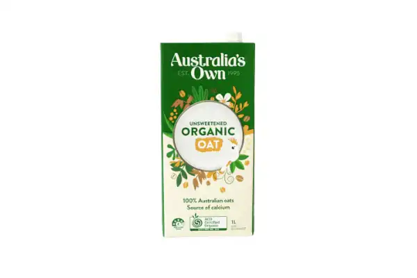 Australia’s Own Unsweetened Organic Oat Milk 1L