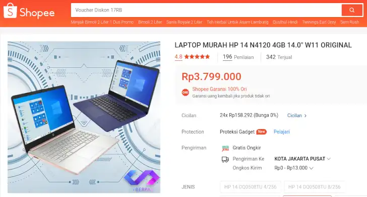 Laptop HP 14s-dq0508TU